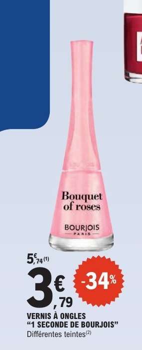 VERNIS À ONGLES “1 SECONDE DE BOURJOIS”