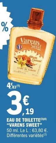 EAU DE TOILETTE "VARENS SWEET"