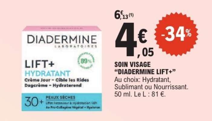 SOIN VISAGE “DIADERMINE LIFT+”