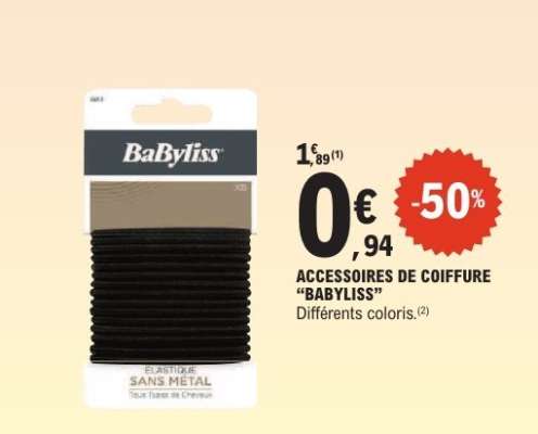 ACCESSOIRES DE COIFFURE “BABYLISS”