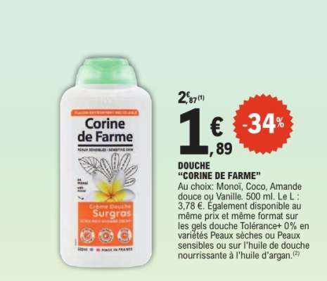 DOUCHE “CORINE DE FARME”