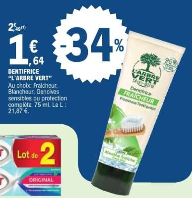 Dentifrice 'L'Arbre Vert'