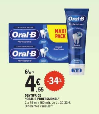 DENTIFRICE “ORAL B PROFESSIONAL”