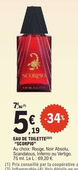 EAU DE TOILETTE "SCORPIO"