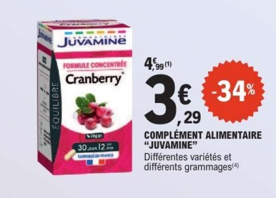 Complément alimentaire "Juvamine"
