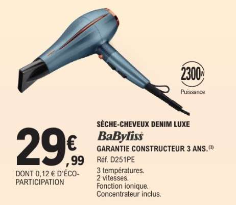SÈCHE-CHEVEUX DENIM LUXE