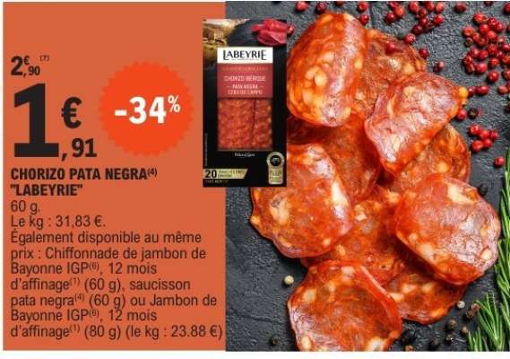 CHORIZO PATA NEGRA 'LABEYRIE'