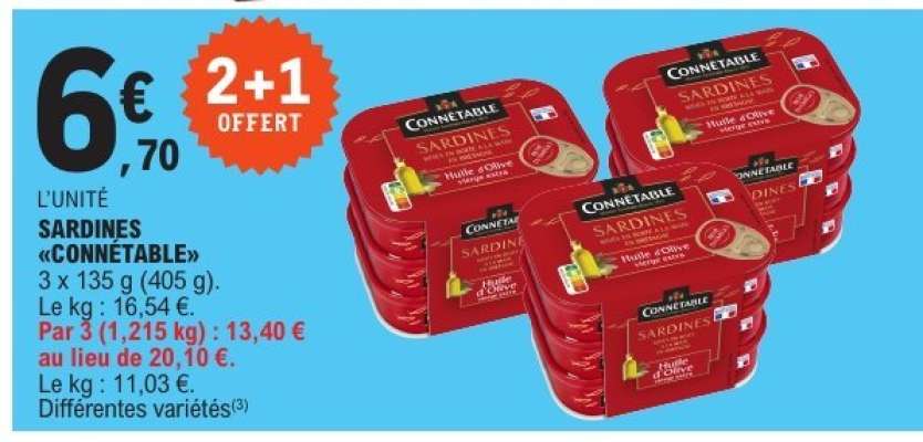 SARDINES “CONNÉTABLE”