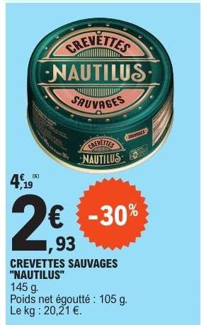 CREVETTES SAUVAGES "NAUTILUS"