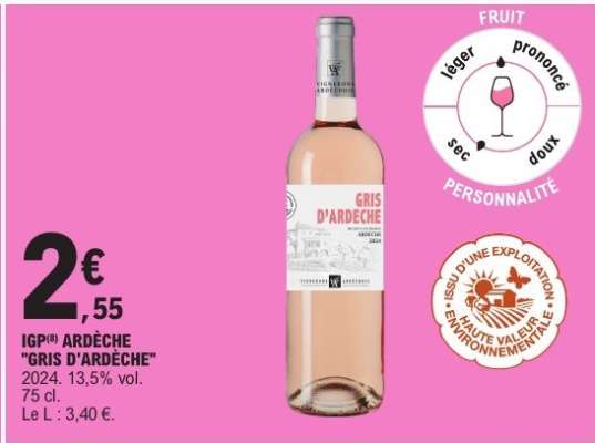 IGP® ARDÈCHE "GRIS D'ARDÈCHE"