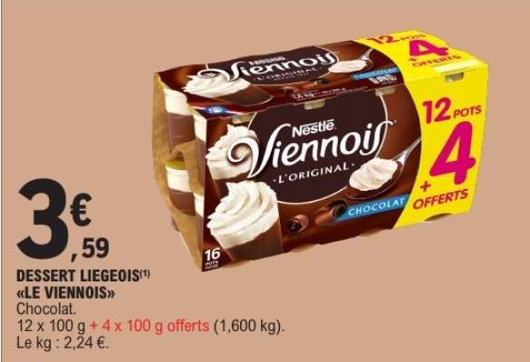 DESSERT LIEGEOIS «LE VIENNOIS»