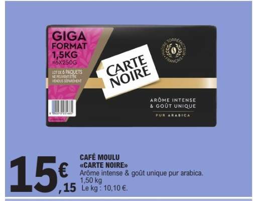 Café Moulu Carte Noire