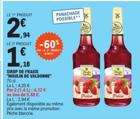 Sirop de Fraise 'Moulin de Valdonne'