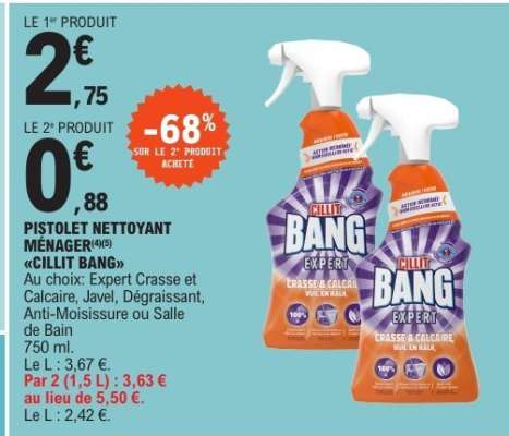 Pistolet Nettoyant Ménager Cillit Bang