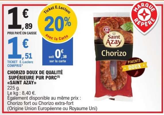 CHORIZO “SAINT AZAY”