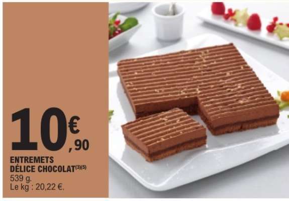 ENTREMETS DÉLICE CHOCOLAT