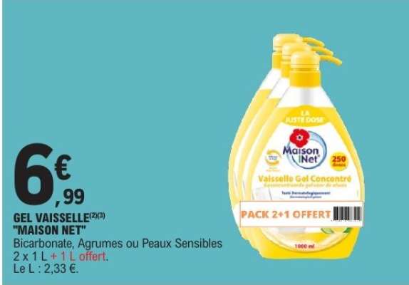 GEL VAISSELLE "MAISON NET"