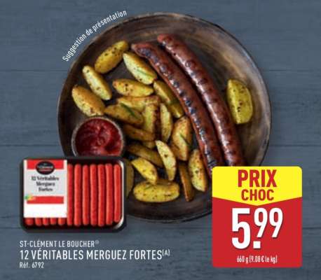 ST-CLÉMENT LE BOUCHER 12 VÉRITABLES MERGUEZ FORTES