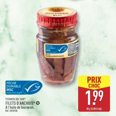 TESOROS DEL SUR FILETS D'ANCHOIS
