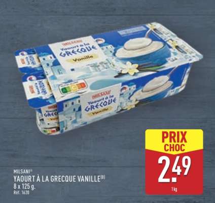 MILSANI YAOURT À LA GRECQUE VANILLE