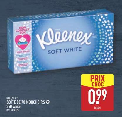 Kleenex Boîte de 70 Mouchoirs