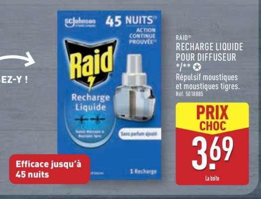 RAID Recharge Liquide pour Diffuseur