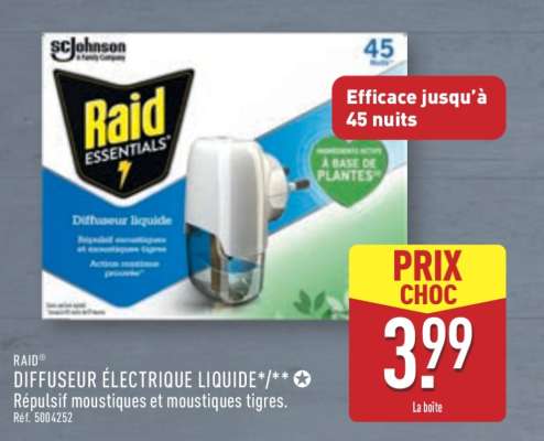 RAID® DIFFUSEUR ÉLECTRIQUE LIQUIDE