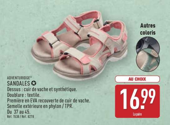 ADVENTURIDGE SANDALES