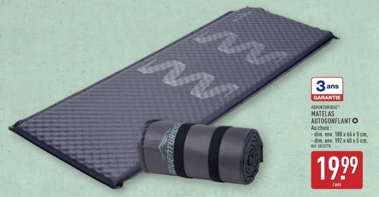 ADVENTURIDGE MATELAS AUTOGONFLANT