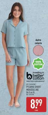PYJAMA SHORT MOUSSELINE