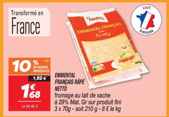EMENTAL FRANÇAIS RÂPÉ NETTO