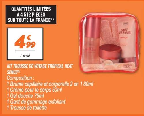 Kit Trousse de Voyage Tropical Heat Sence