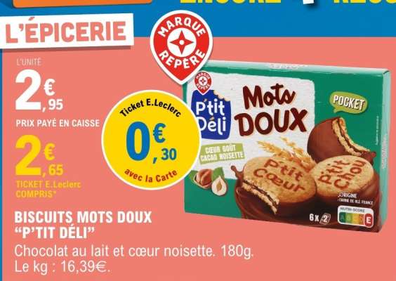 BISCUITS MOTS DOUX “P’TIT DÉLI”