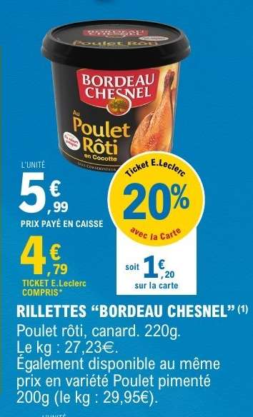 RILLETTES “BORDEAU CHESNEL”