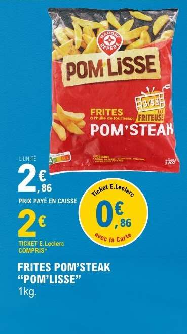 FRITES POM'STEAK "POM'LISSE"