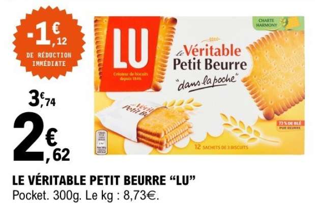 LE VÉRITABLE PETIT BEURRE “LU”
