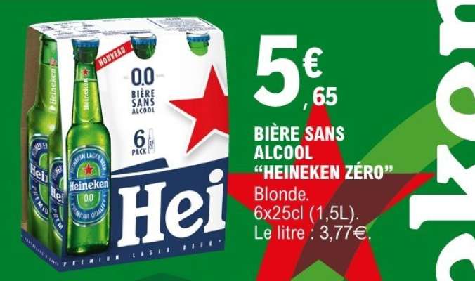 BIÈRE SANS ALCOOL “HEINEKEN ZERO”
