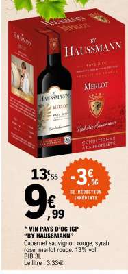 VIN PAYS D’OC IGP “BY HAUSSMANN”