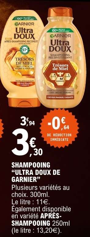 Shampooing Ultra Doux de Garnier