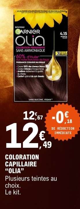 COLORATION CAPILLAIRE “OLIA”
