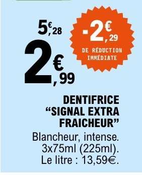 DENTIFRICE “SIGNAL EXTRA FRAICHEUR”