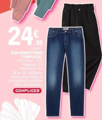 JEAN DENIM FEMME "COMPLICES"