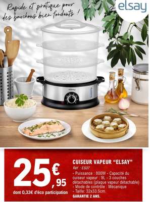 Cuiseur Vapeur “Elsay”