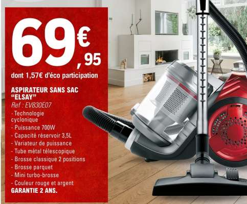 ASPIRATEUR SANS SAC "ELSAY"
