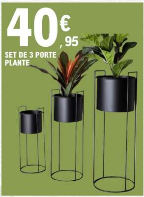 SET DE 3 PORTE PLANTE