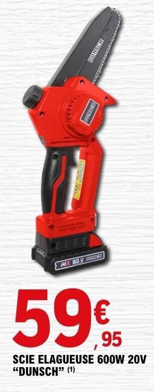 SCIE ELAGUEUSE 600W 20V “DUNSCH”