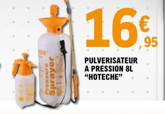 PULVERISATEUR A PRESSION 8L "HOTECHE"