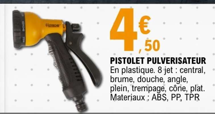 PISTOLET PULVERISATEUR