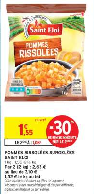 POMMES RISSOLÉES SURGELÉES SAINT ELOI