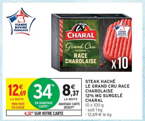 STEAK HACHÉ LE GRAND CRU RACE CHAROLAISE